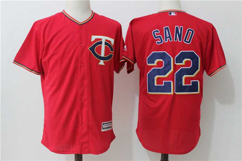 Minnesota Twins #22 Miguel Sano Red Alternate New Cool Base Jersey,We sell and wholesale Minnesota Twins #22 Miguel Sano Red Alternate New Cool Base Jersey on line form chian!